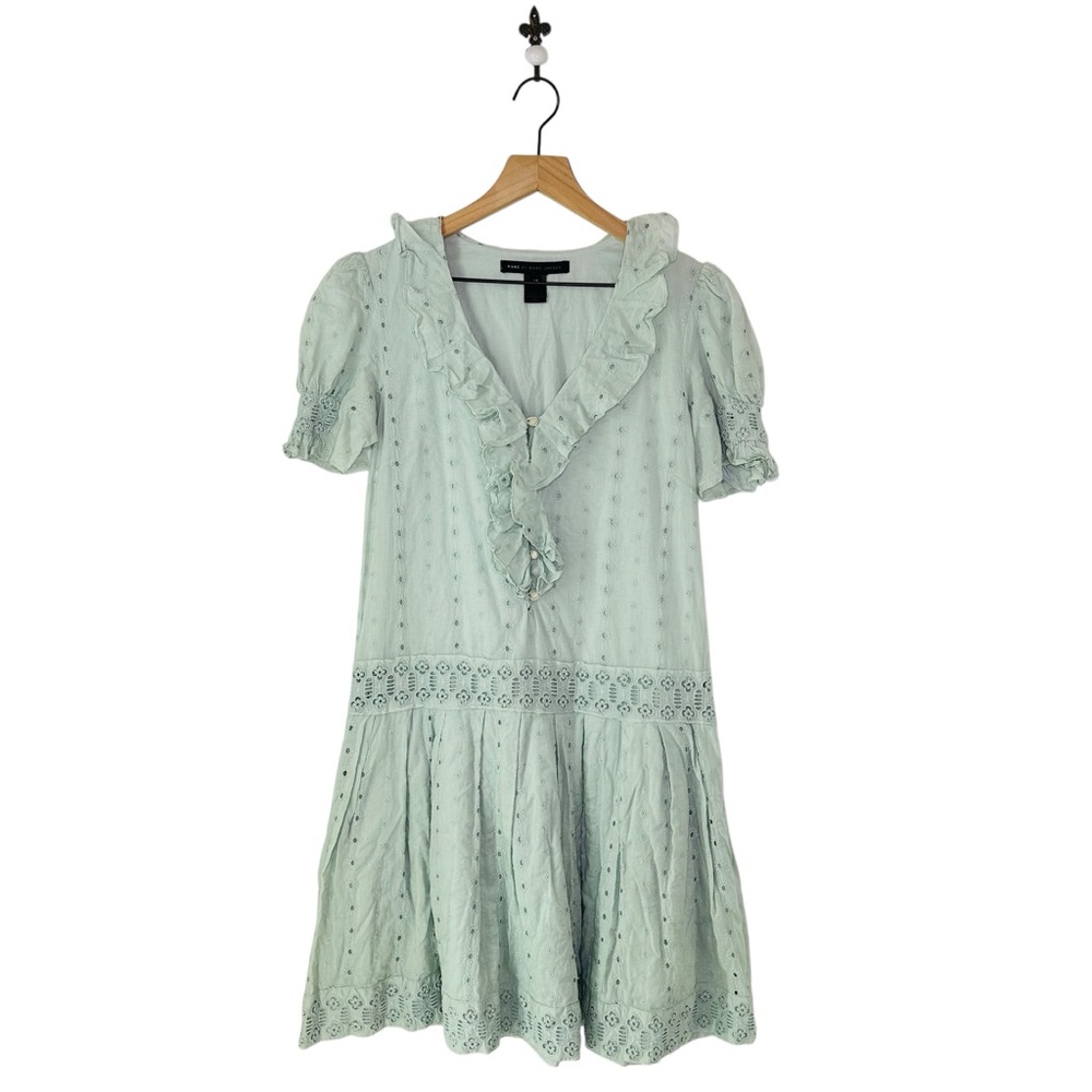 Marc By Marc Jacobs Mint Ruffle Mini Dress
